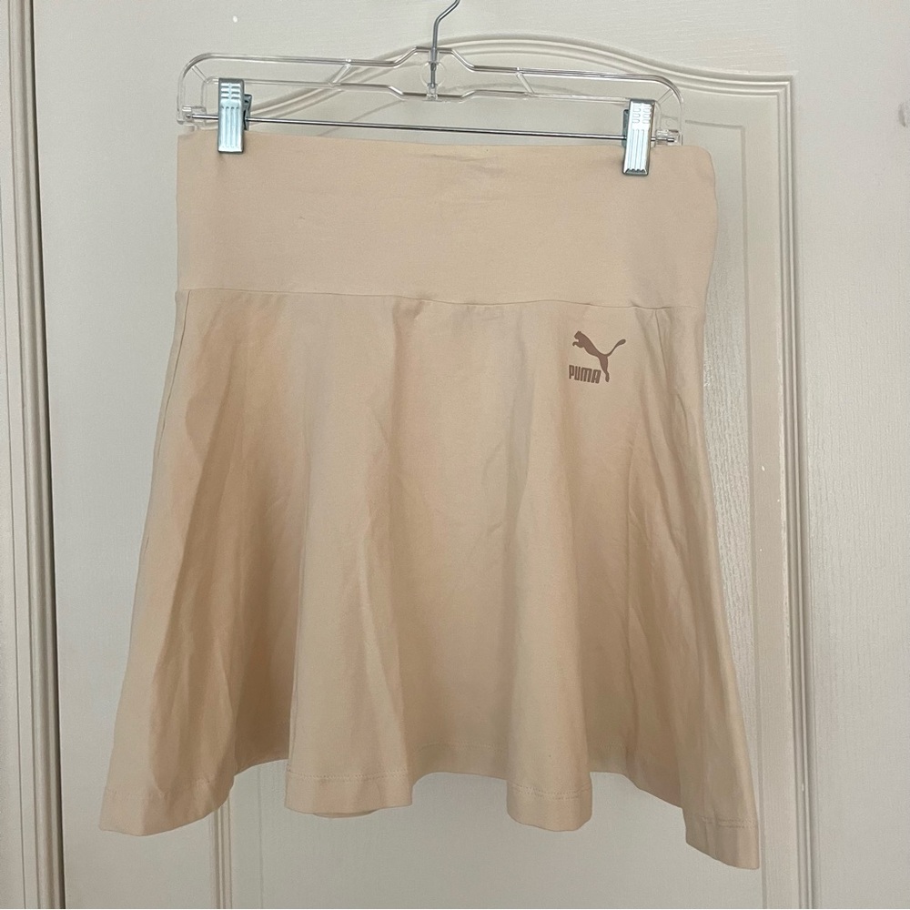 PUMA Beige Mini Skater Skirt